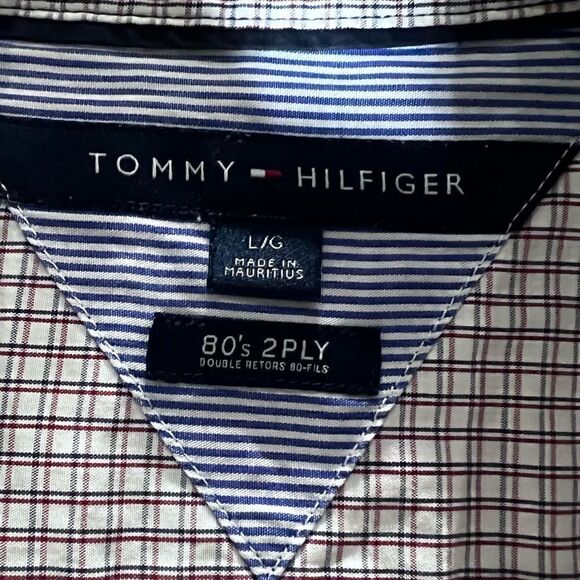 Tommy Hilfiger button down long sleeve shirt size large - Picture 3 of 15